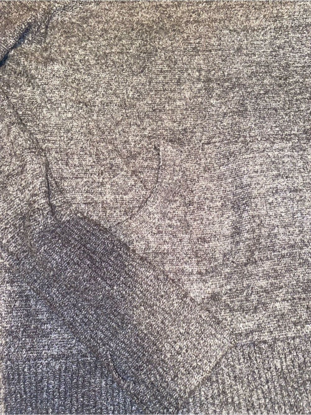 Barefoot Dreams Cozy Chic Lite Crewneck Sweater Heathered Purple- Medium - Picture 4 of 5
